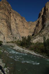 Gorge, Tortum valley and river, Turkey.